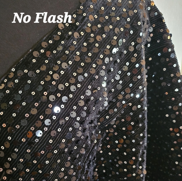 NWOT Wishlist Black Velvet And Sequin Mini Babydoll Dress - Picture 7 of 16